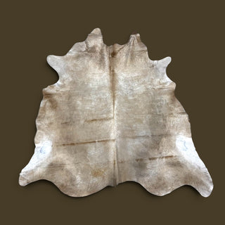 7.1x7.8ft exotic Champagne cowhide rug (x9)