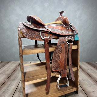 Genuine leather saddle