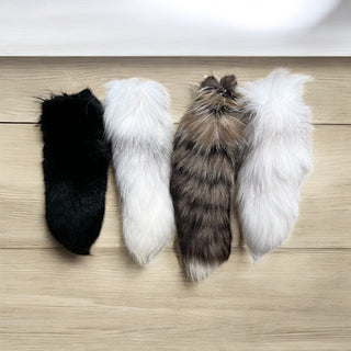 Mix natural fox tail large