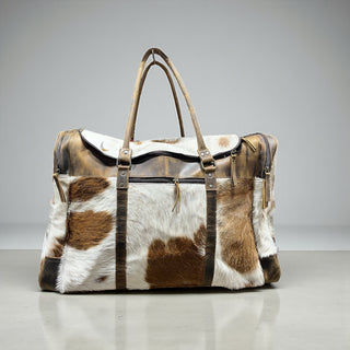 All cowhide oversize duffle bag