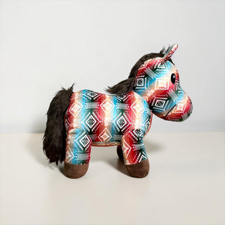 Tricolor Aztec horse - medium farm pal
