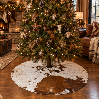 5x5ft all cowhide tree skirt (t11)