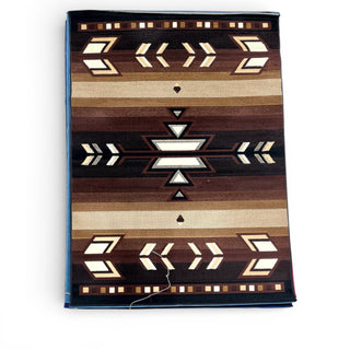 5x7’ western rug (s.western-1 black)