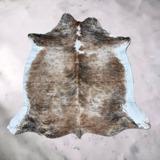 6.9x6.7ft Brazilian cowhide rug (b06)