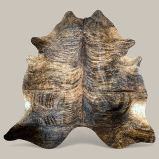 7-8’ brindle cowhide rug (M11)