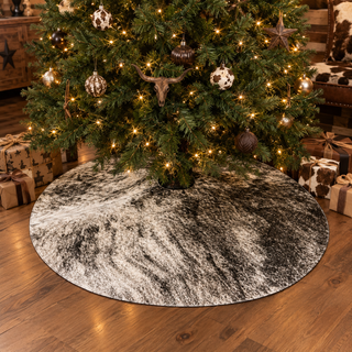 3x3ft Light brindle all cowhide tree skirt