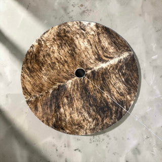 5x5ft Brindle all cowhide tree skirt