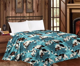 Lisa Cow Print - King Mia Blanket