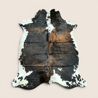 6.3x6.4’ Brazilian cowhide rug (v11)