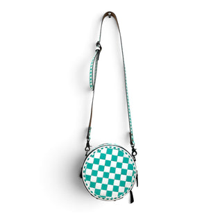 Turquoise all checker canteen bag