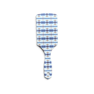 Blue Aztec hairbrush