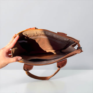 Deer print cowhide shoulder bag