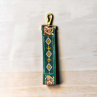 Green desert belle wristlet strap