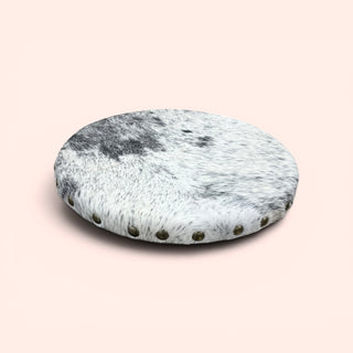 Salt pepper cowhide lazy Susan