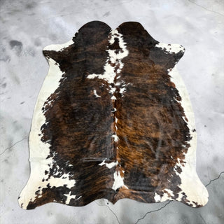 6.4x5.8ft Brazilian cowhide rug (z10)