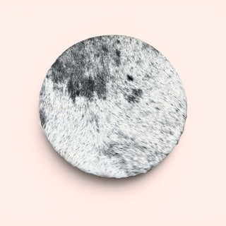 Salt pepper cowhide lazy Susan