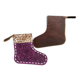 Mini Purple Christmas stockings