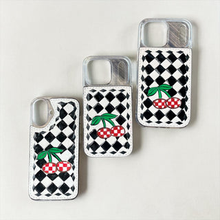 Checker cherry 17iphone case