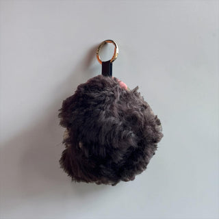 Curly Sheepskin keychain