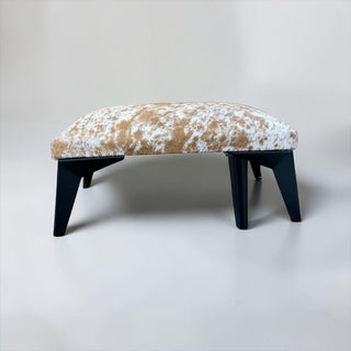 Exact cowhide ottoman
