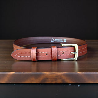Hazelnut brown leather bels