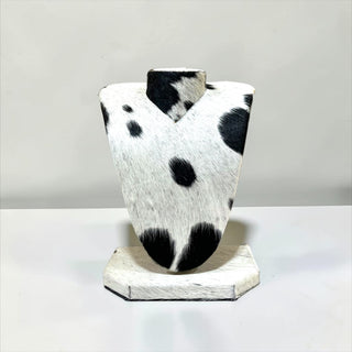 All cowhide necklace display (a7)
