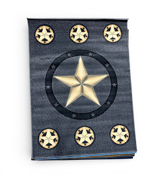 5x7’ western rug (skinz.78 grey)