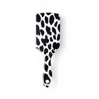 Cowprint western hairbrush