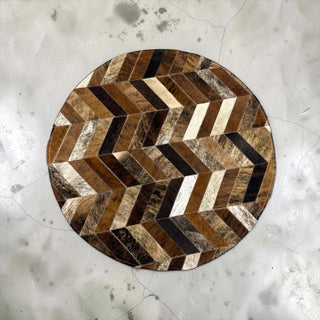 3x3ft Brindle cowhide patchwork rugs