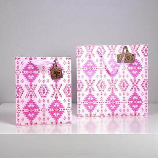 Pink Aztec gift bag