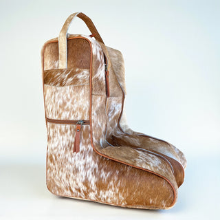 Tan all cowhide boot case