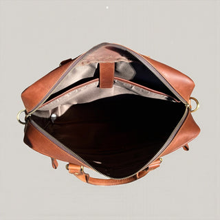 All leather briefcase