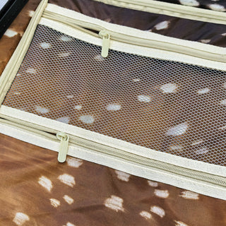 Deer print luggage rolling suitcase