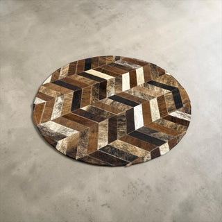 3x3ft Brindle cowhide patchwork rugs