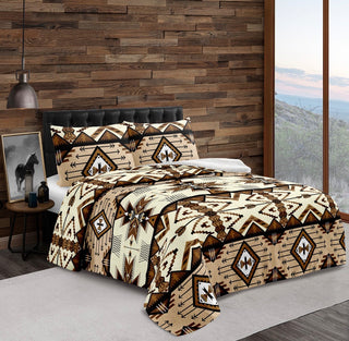 3pc Aztec Sherpa blankets