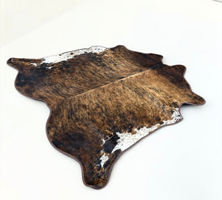 6.3x6.11ft premium cowhide area rug (e03)