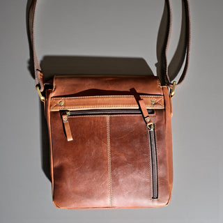 All leather crossbody bag