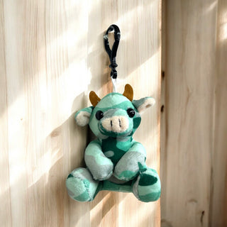 Mini farm pal- green camo cow