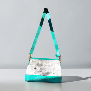 Turquoise Daisy crossbody bag