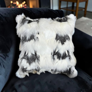 Marble fox pillow
