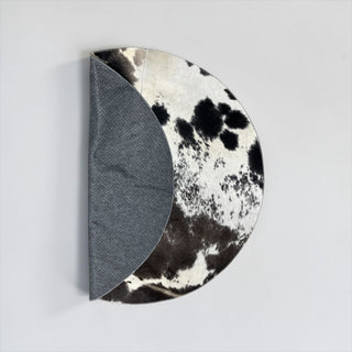 3.6x3.6ft all cowhide salt pepper cowhide tree skirt (t08)