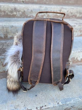 Rustic Leather Backpack