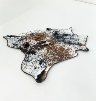 7.4x6.8ft Premium cowhide area rug (e01)