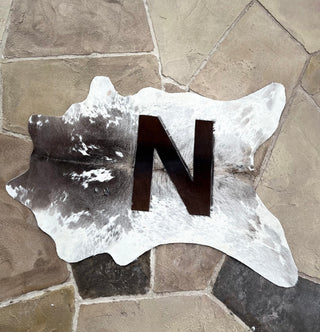 “N” initial calf hide 2-3’