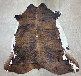 6.10’x5.10’ Brazilian cowhide rug (A15)
