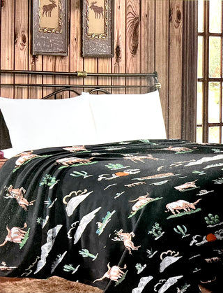 Rodeo night Mia thin throw blanket