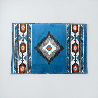 2x3’ Turquoise Aztec western doormat