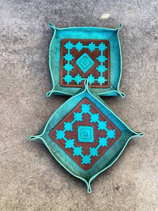 Mini Tray Turquoise Aztec Diamond