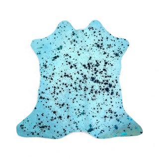 2-3’ Blue Suede acid wash calf hide