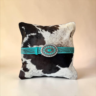 Buckle all cowhide pillow case